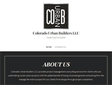 Tablet Screenshot of coloradourbanbuildersllc.com